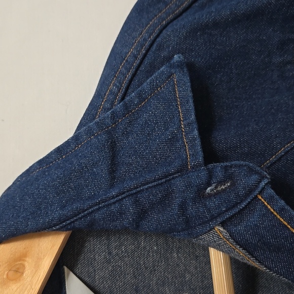 Vintage 90s Men's Carhartt Denim Western Pearl Snap Shirt Rugged Outdoor Work - Picture 4 of 12